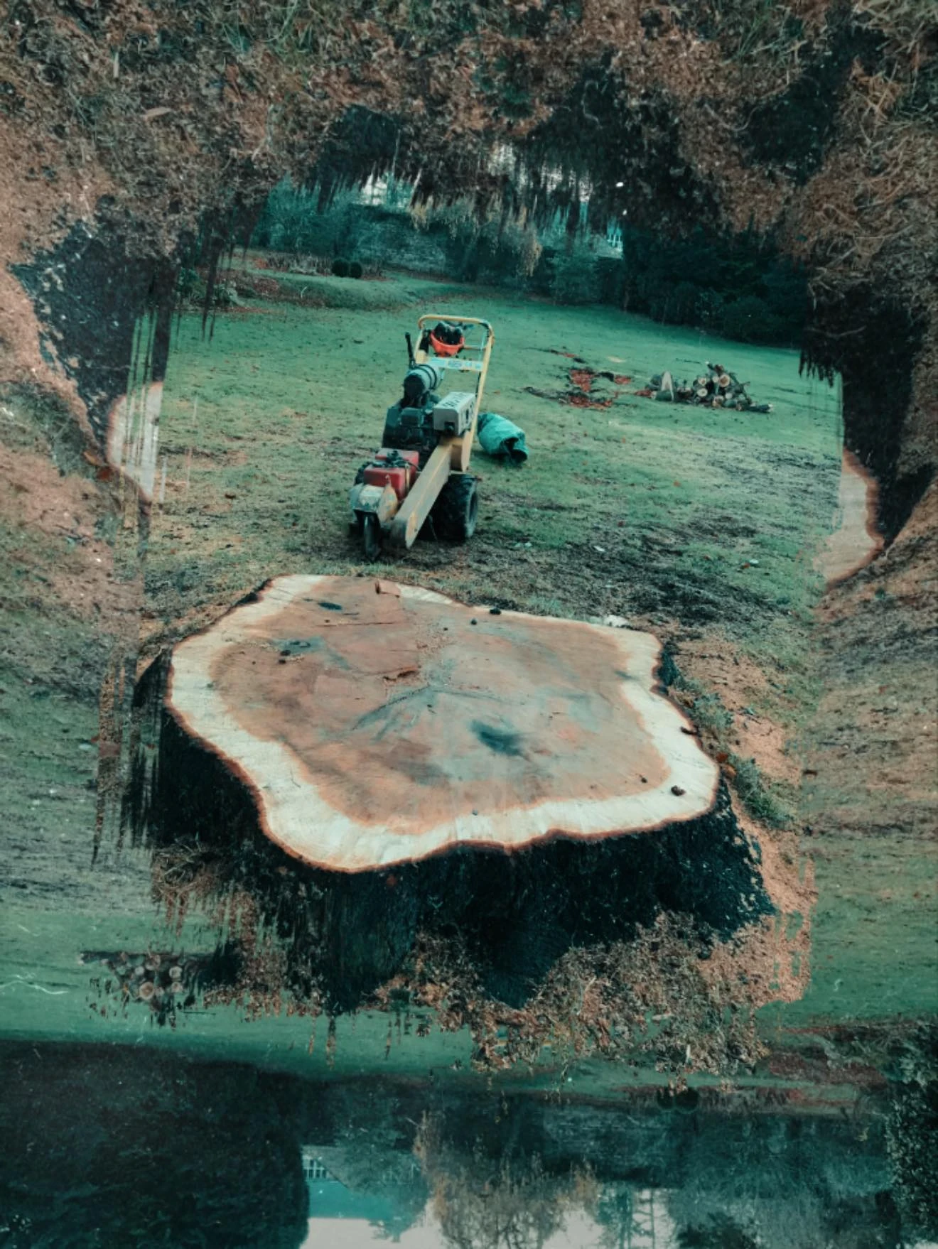 Tree stump.